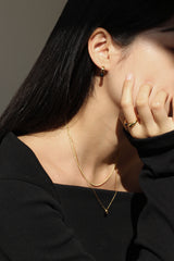 Curve Earrings (ONYX)