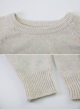 デイリーラウンドウールニット (4color)