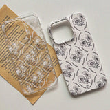 ポピードローイング iPhoneケース/Poppy Drawing (iPhone) Matt Hard Case