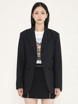 FORMAL WOOL JACKET - BLACK (6636695781494)
