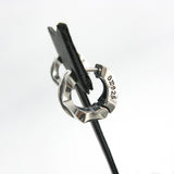 Sagitta-R1 silver hoop earring (4593063460982)
