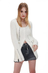 ラインニットカーディガン / LINE KNIT CARDIGAN