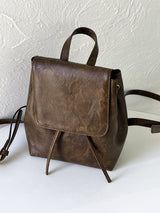 オンディビンテージレザーミニバックパック / Ondi Vintage Leather Mini Backpack