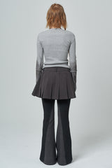 Pleats skirt_charcoal (6676836155510)