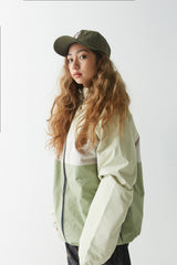 ラインブロックフーディージャケット/BSR2223FWJK029 LINE BLOCK HOODED JACKET CREAM KHAKI