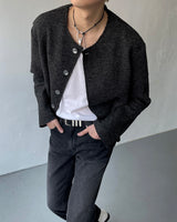 FL ネルツイードラウンドジャケット / FL Nel Tweed Round Jacket (2 colors)