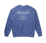 Pigment washed crewneck - Blue (4622121795702)