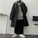 [Padding lining] デインワンボキシーストリングロングボンバージャケットジャンパー