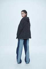 ブレイズ ニット フーディー / Braids Knit Hoodie Charcoal