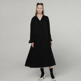Elly Pleated one-piece - Black (6671622045814)
