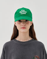 CAT HUMAN LOVE BALL CAP_GREEN