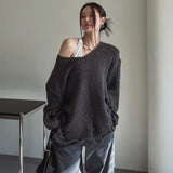 グランジダメージオーバーニット