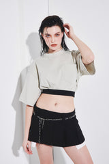 COSY BANDING CROPPED T-SHIRT (6690639085686)