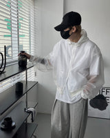 プラスティックミックスジップアップ / OWN Plastic Mix Zip-Up (2 colors)
