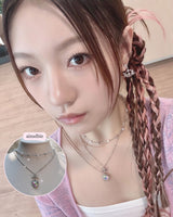  Rainbow Heart Princess Necklace (Jung Wooyeon, Rocket Punch Sohee Necklace)