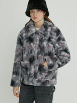 (JK-21708) ECO FUR JACKET DEEP GRAY (6616013766774)