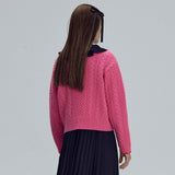 Wave cable round knit - Pink (6674919948406)