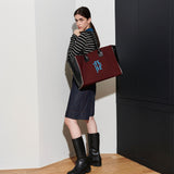 BIG SHOPPER BAG, BURGUNDY (6632608104566)