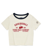 ユースホテルグラフィックセミクロップTシャツ