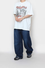 ビゾスナップワイドデニムパンツ