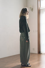 "PRE-ORDER 4/16~" WOOD-CUT DROP-SHOULDER SHIRT (Khaki) (6546131124342)