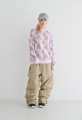 ラッキーオールオーバークルーネック / BSR2223FWPO080 LUCKY ALL OVER CREWNECK PINK