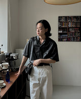 サマーレザーハーフシャツ / Summer Leather Half Shirt