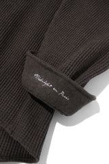 ワッフル コットン シャツ S103 / Waffle Cotton Shirt S103 Matte Brown