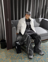 No.0428 クロップパディングジャンパー-ダウンジャケット