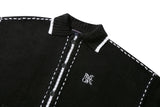 ハンドスティッチニットカーディガン/HAND STITCH KNIT CARDIGAN_BLACK