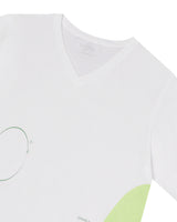 COLOR BLOCK V-NECK T-SHIRT