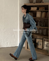 Lavender denim pants (2 color) (6694657327222)