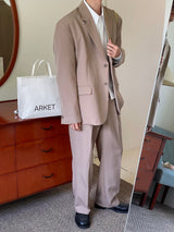 Autumn mute set up wide pants