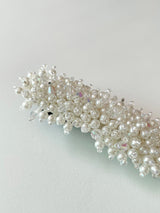 beads hair pin - white