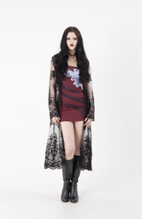 レースローブ / BLACK LACE ROBE