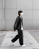 ビーガンレザーポケットジャンパー / Vegan Leather Pocket Jumper