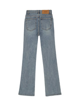 ロングセミブーツカットデニムパンツ / W52 LONG SEMI BOOTS CUT DENIM PANTS_LIGHT BLUE