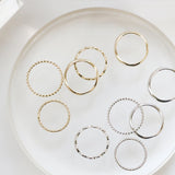 ウェーブデイリーリングセット / Wave Daily Ring 5 set / 2 color