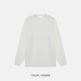 LMN Dio Loose Fit Hachi V-neck Knitwear (5 colors)