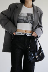 サイドシティクロップTシャツ / Side City Crop T-shirt (2color)