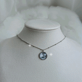 ソーラーシステムプラネットシリーズ -  ザムーンセミチョーカーネックレス / Solar System Planets Series - The Moon Semi Choker Necklace