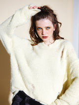 DAMAGE COLLAR KNIT (6635438932086)
