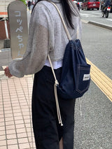 ppocketto denim string bag