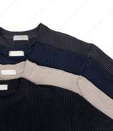 UNプリーツ半袖Tシャツ / UN Pleats Short-Sleeved T-Shirt (4 colors)