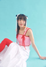 ribbon bustier_pink