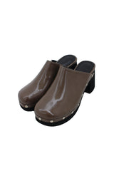 スタッズティックヒールブルーパー/Studded thick heel blooper (2color)