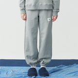 BASIC LABEL JOGGER SWEATPANTS (GREY) (6543166799990)