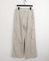 ケーズY2Kグレーポケットカーゴコットンパンツ/Keds Y2K Gray Pocket Cargo Cotton Pants