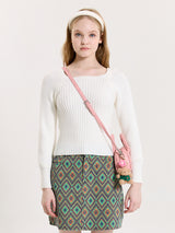 RIB PUFF SWEATER