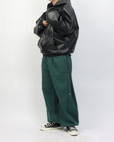 ビーガンレザー2ウェイフードジップアップ / Vigan Leather 2way Hood Zip-up